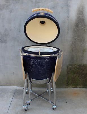Navy Color 22 Inch Kamado Grill High Degree Fired Resistance Ceramic