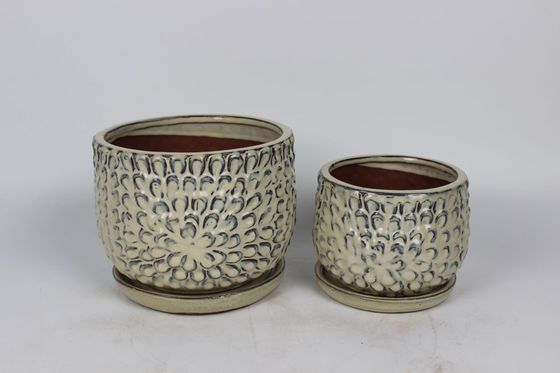 Indoor Ceramic Pots For House Plants 6 Inch And 8 Inch