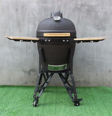 Matte Black Color 51cm Ceramic Charcoal Cooker 20 Inch Kamado