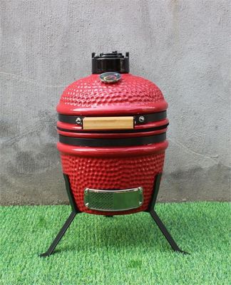 Ceramic 13 Inch Kamado Grill Outdoor Red Color 33cm