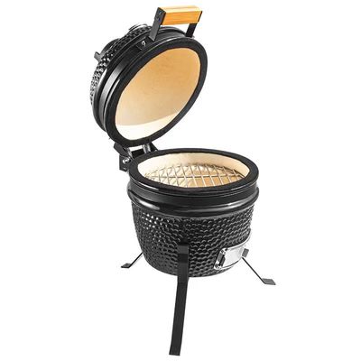 Black Color 32cm 13 Inch Kamado Grill High Degree Fired Resistance