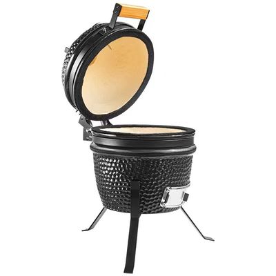 Black Color 32cm 13 Inch Kamado Grill High Degree Fired Resistance
