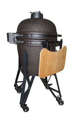Outdoor 20 Inch Kamado Grill Charcoal Matte Black Color 50cm Kitchenware