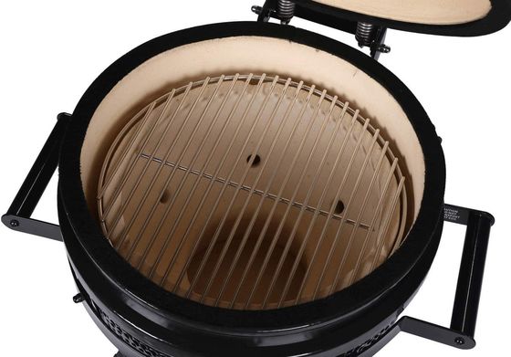 Outdoor Charcoal 16 Inch Kamado Grill Ceramic Black Color 40cm