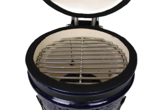 Ceramic 13 Inch Kamado Grill Outdoor Charcoal Navy Color 32cm