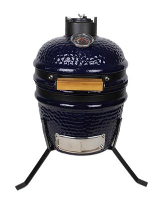Ceramic 13 Inch Kamado Grill Outdoor Charcoal Navy Color 32cm