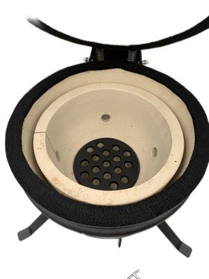 Matt Black 13 Inch Kamado Grill 32cm Ceramic Outdoor