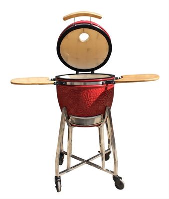 44cm Ceramic Kamado Grill 17 Inch Royal Red Color Kitchenware