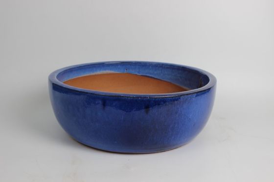 High Fired Flower Ceramic Outdoor Pot 15&quot; 18&quot; 22&quot; 3 Glazed