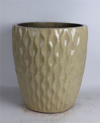 Round Shape Glazed Outdoor Plant Pot