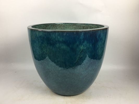 Round 3 Glazed Outdoor Plant Pot 14'' 18'' 22'' Glazed Planter Pot