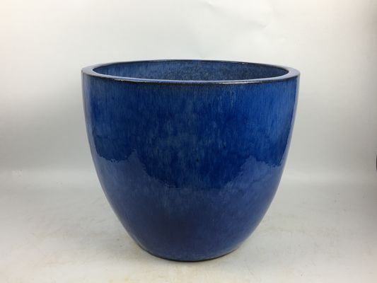 Round 3 Glazed Outdoor Plant Pot 14'' 18'' 22'' Glazed Planter Pot