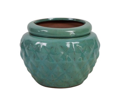 6.5 Inch Self Watering Glazed Ceramic Pot For Plants 16.5x12.5cm