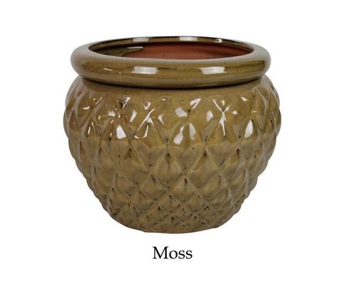 6.5 Inch Self Watering Glazed Ceramic Pot For Plants 16.5x12.5cm