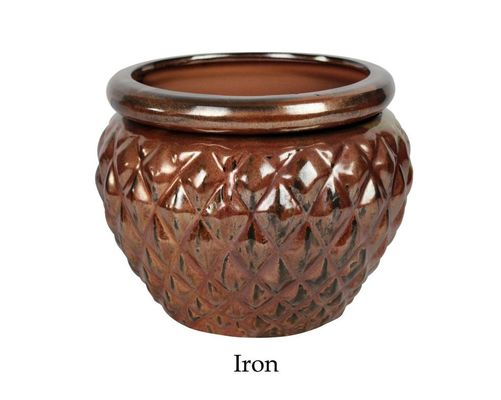 6.5 Inch Self Watering Glazed Ceramic Pot For Plants 16.5x12.5cm