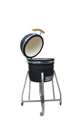 Charcoal Ceramic Black Color 39cm Kamado 15 Inch Grill