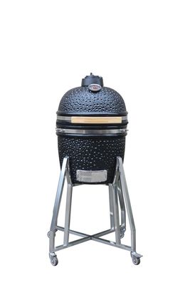 Ceramic 15 Inch Kamado Grill Black Color 39cm Kitchenware