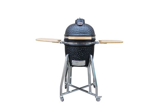 Shiny Black Color 39cm 15 Inch Kamado Grill Charcoal Kitchenware