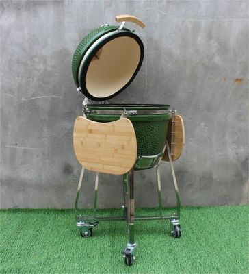 Outdoor 48cm 18 Inch Kamado Grill Green Color Stainless Steel