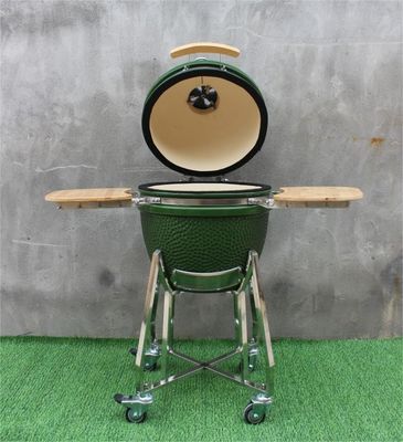 Outdoor 48cm 18 Inch Kamado Grill Green Color Stainless Steel