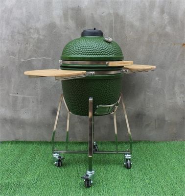 Charcoal Ceramic 18 Inch Kamado Grill Green Color 48cm