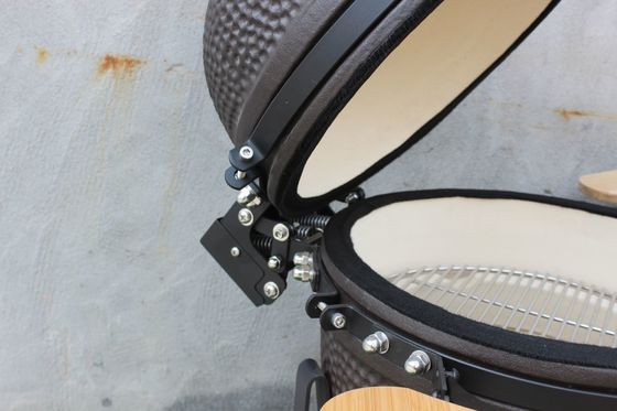 Outdoor Kamado Ceramic Smoker Grill 51cm 20 Inch Matte Black Color