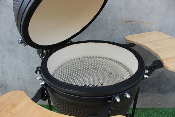 Matte Black Color 51cm Ceramic Charcoal Cooker 20 Inch Kamado