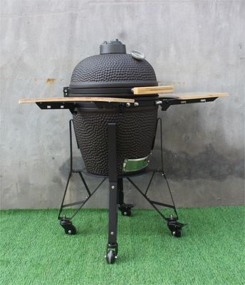 20 Inch Ceramic Charcoal Grill Matte Black Color 51cm Outdoor
