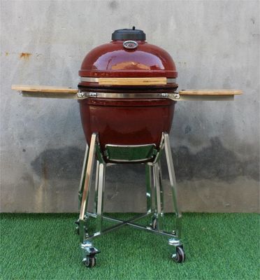 18 Inch Ceramic Barbecue Grill Tropical Red Color 48cm