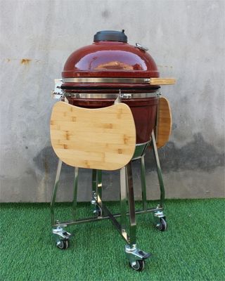 18 Inch Ceramic Kamado Charcoal Grill Tropical Red 48cm