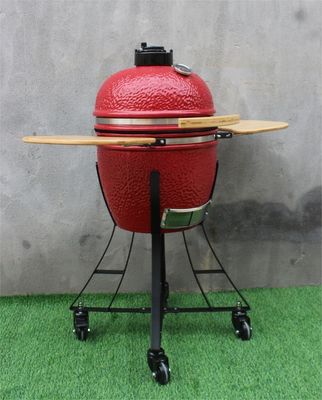 44cm Ceramic Barbecue Grill Royal Red Color 17 Inch Smoking Baking Grilling Searing