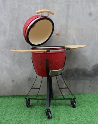 17 Inch Ceramic Barbecue Grill Royal Red Color 44cm