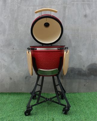 Kitchenware Ceramic Charcoal Grill 44cm 17 Inch Royal Red Color