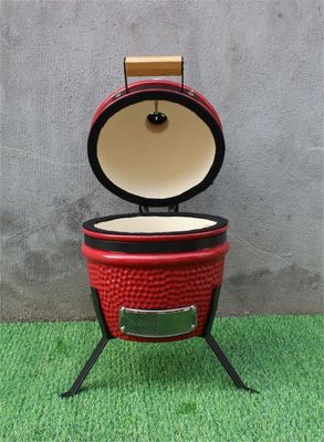Kitchenware 13 Inch Ceramic Barbecue Grill Outdoor Red