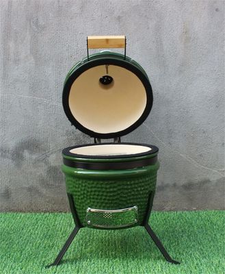 Green Color Outdoor 13 Inch Ceramic Charcoal Cooker 33cm