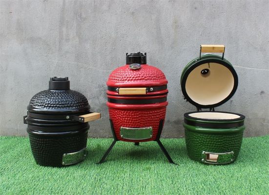 Ceramic 13 Inch Kamado Grill Outdoor Red Color 33cm