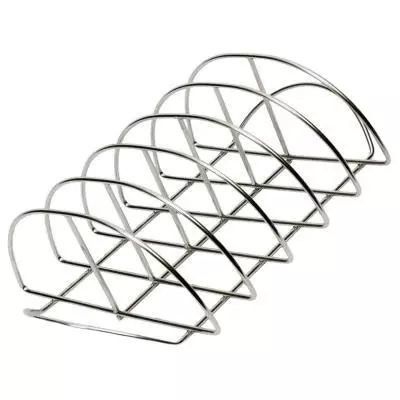 41x25.5x12cm Kamado Grill Accessories Stainless Steel Rib Rack For Smoking And Grilling