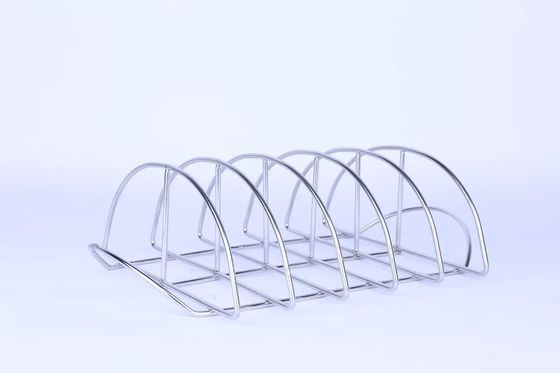 41x25.5x12cm Kamado Grill Accessories Stainless Steel Rib Rack For Smoking And Grilling