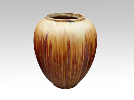 23 Inch Ceramic Outdoor Pot High Fired For Outside Fat Vase Cascade Copper