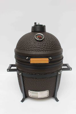 Outdoor Charcoal 16 Inch Kamado Grill Ceramic Matte Black Color 40cm